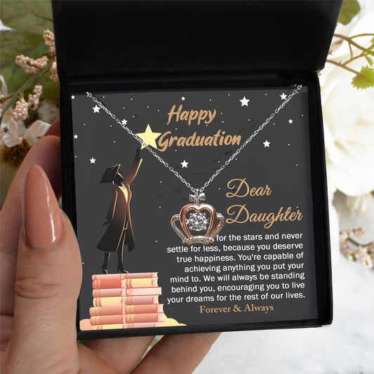 Dear Daughter Reach For The Stars Graduation Crown Necklace