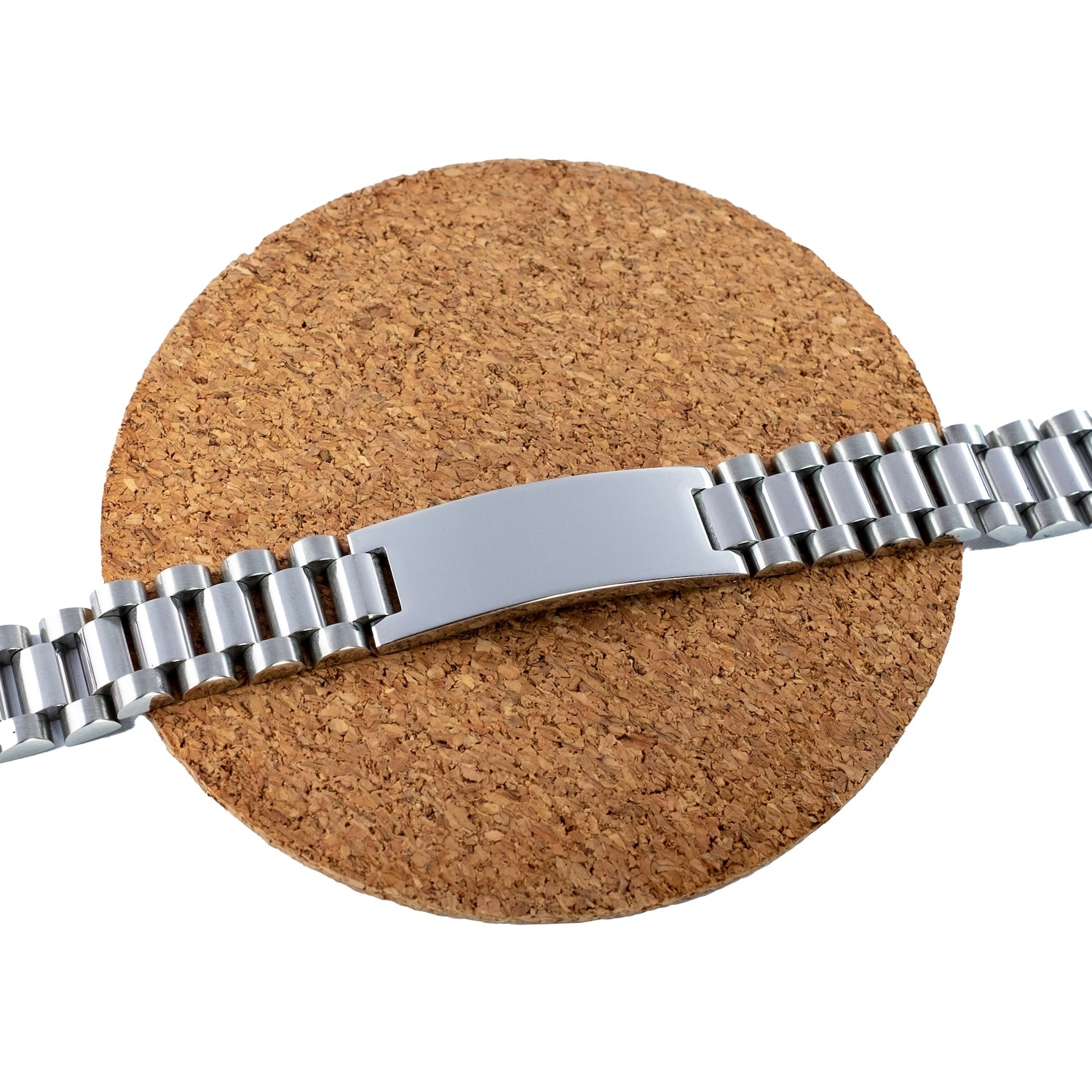 Engraved Ladder Stainless Steel Bracelet