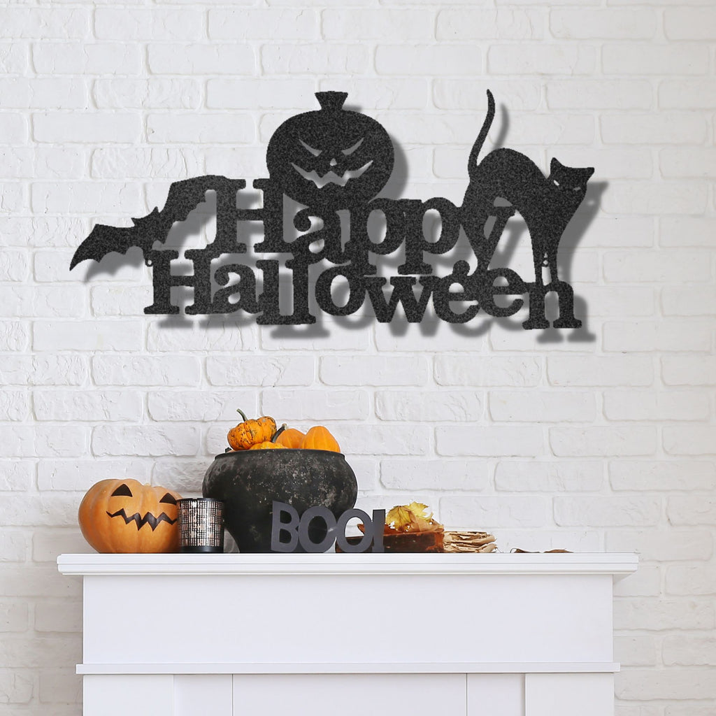 Happy Halloween Indoor Outdoor Steel Wall Sign