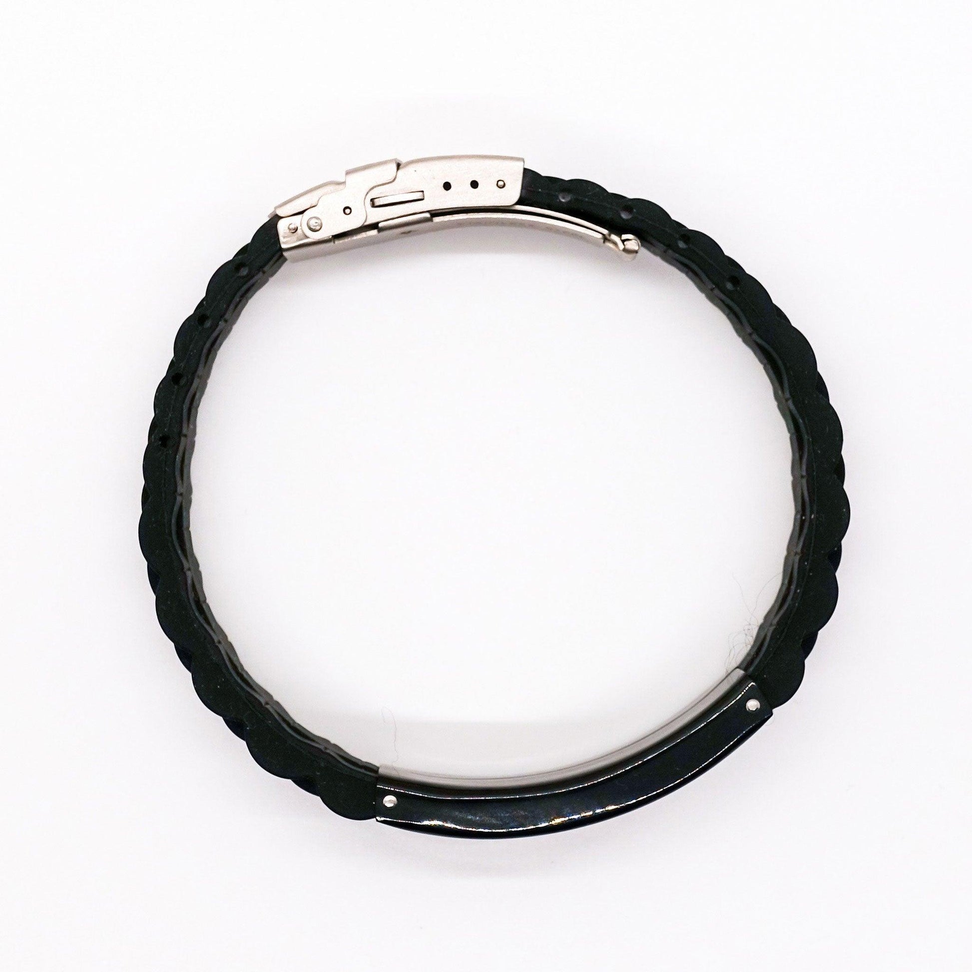 Grandson Black Glide Lock Bracelet, Remember, You Will Never Lose. You Will Either Win or Learn, Leather Engraved Bracelets for your Grandson, Birthday, or Christmas, Inspirational Gifts Ideas - Mallard Moon Gift Shop