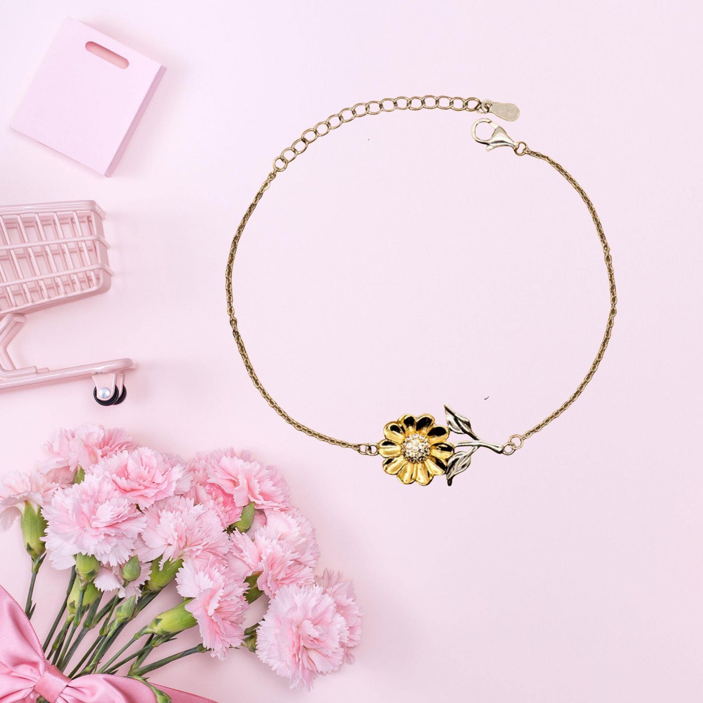 Sunflower Bracelet for Girlfriend Present, Girlfriend Always follow your dreams, never forget how amazing you are, Girlfriend Birthday Christmas Gifts Jewelry for Girls Boys Teen Men Women - Mallard Moon Gift Shop