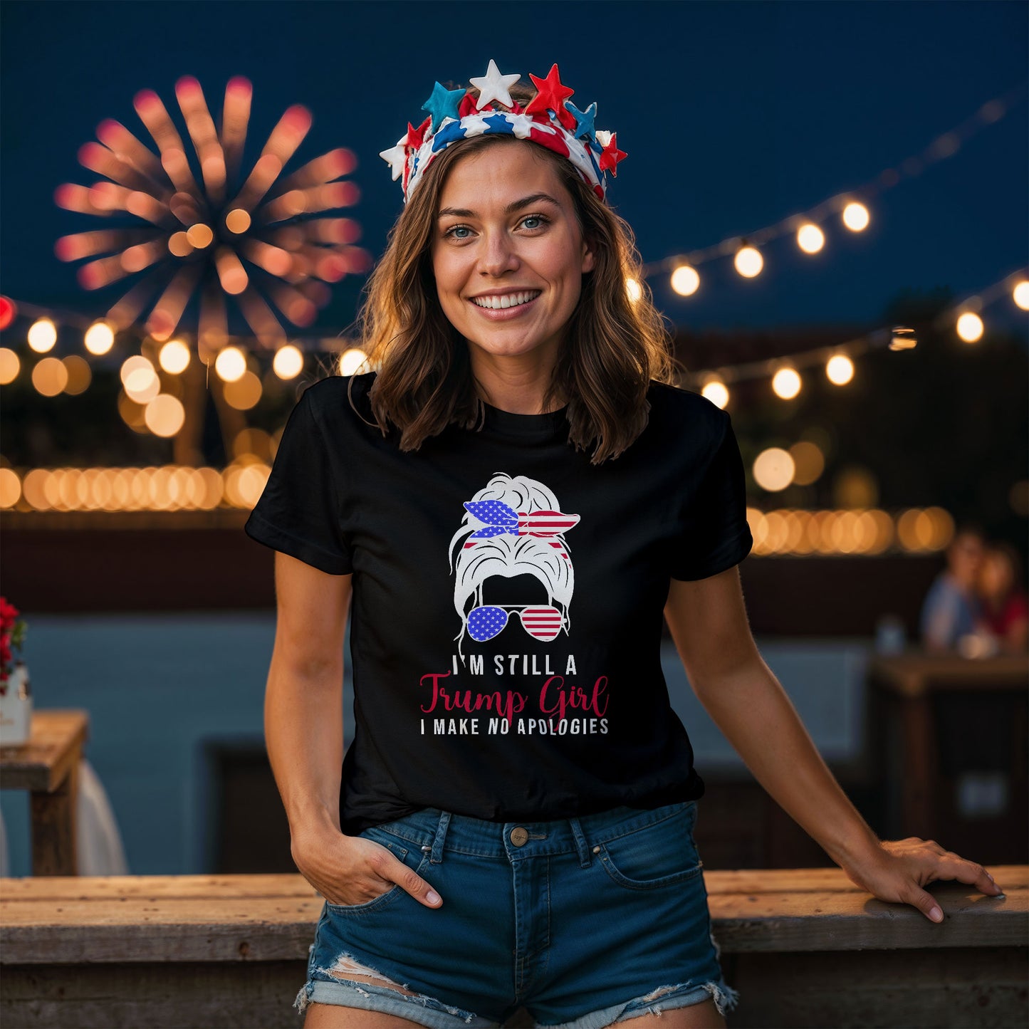 Patriotic Shirt - I'm Still a Trump Girl - I Make No Apologies