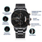 Dad Gift - Our Provider, Protector, Hero, Best Friend Black Chronograph Watch