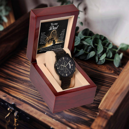 Dad Gift - My Lion King - Black Chronograph Watch