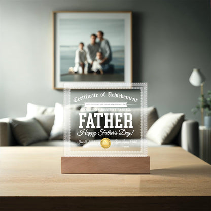 Dad Gift - World's Greatest Farter Funny Personalized Acrylic Plaque