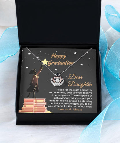 Dear Daughter Reach For The Stars Graduation Crown Necklace