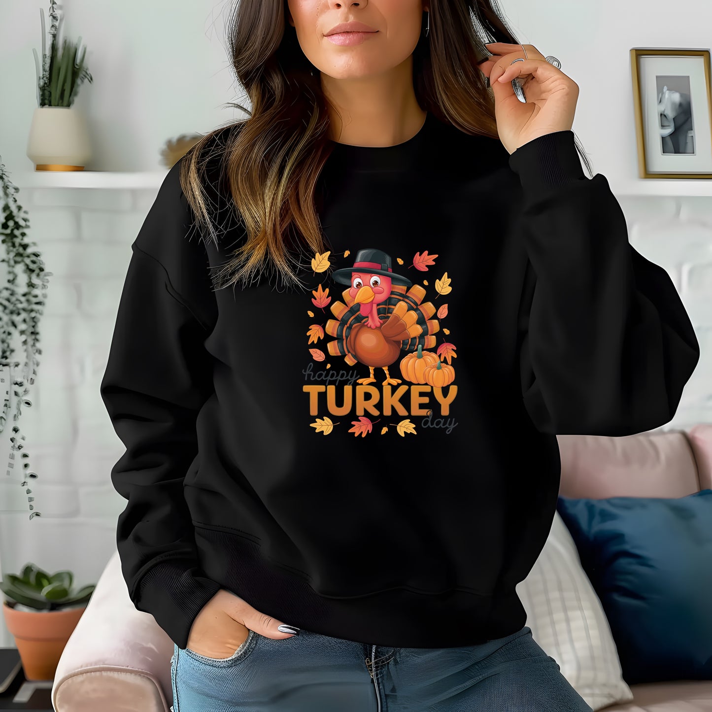 Happy Turkey Day Thanksgiving Sweatshirt