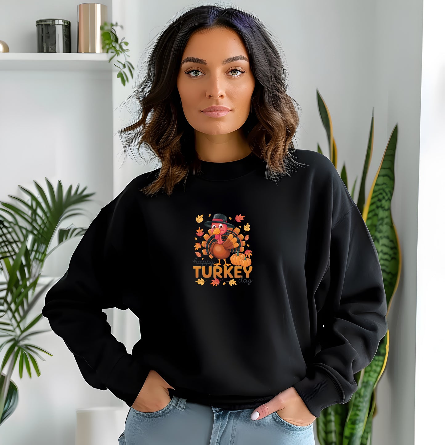 Happy Turkey Day Thanksgiving Sweatshirt