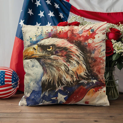 Patriotic Eagle Home Decor Indoor-Outdoor Pillow