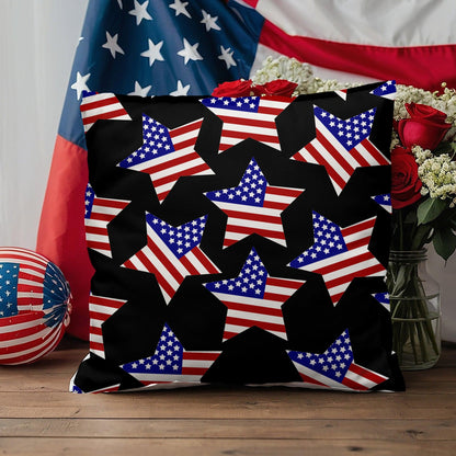 America Stars Patriotic Indoor-Outdoor Pillow