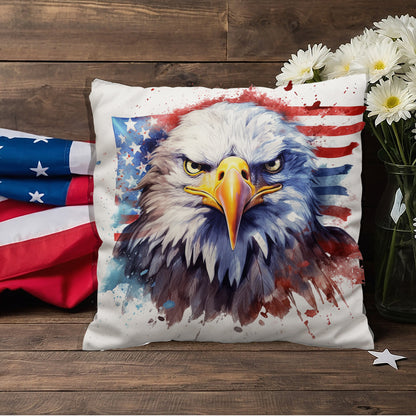 Eagle Patriotic Indoor-Outdoor Pillow