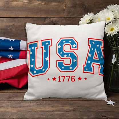 USA 1776 Patriotic Indoor-Outdoor Pillow