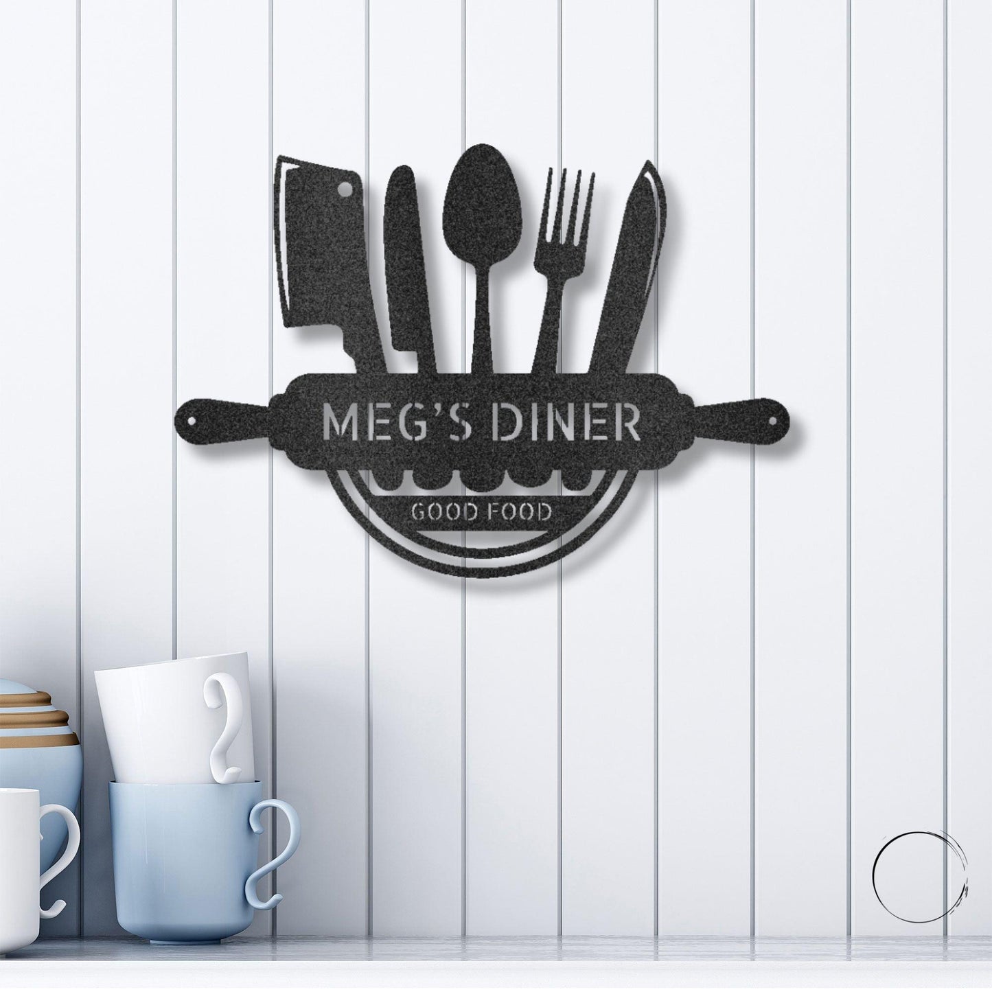 Personalized Kitchen Diner Indoor Outdoor Steel Wall Sign