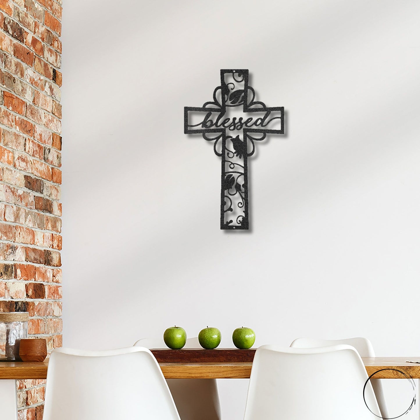 Blessed Cross Ornate Metal Wall Art