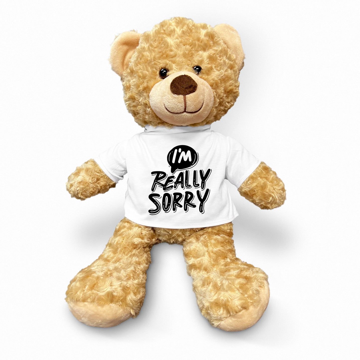 Apology Gift - I Am Really Sorry - Plush Lamb, Panda, or Teddy Bear with Tee Shirt