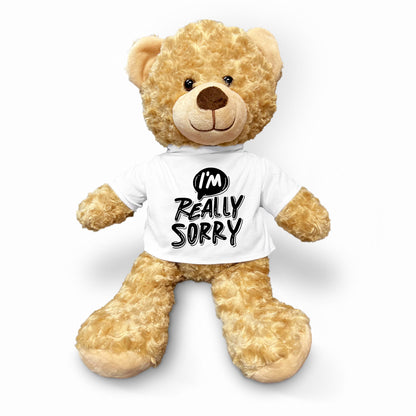 Apology Gift - I Am Really Sorry - Plush Lamb, Panda, or Teddy Bear with Tee Shirt