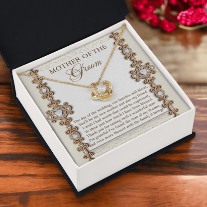 Mother of the Groom Gift New Mother and Friend Love Knot Pendant Necklace