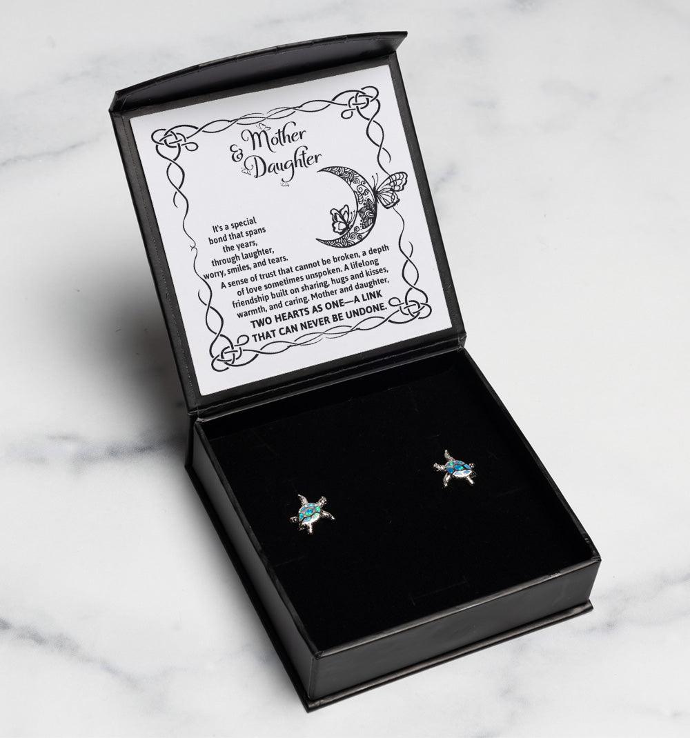 Mother and Daughter - A Special Bond Spans the Years - Opal Sea Turtle Jewelry