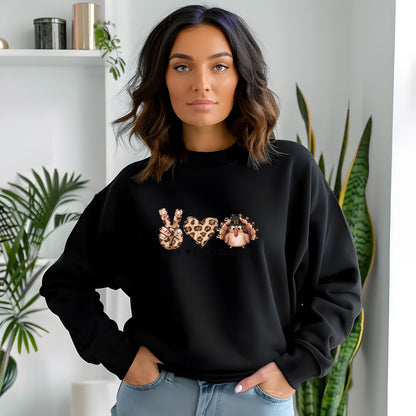 Peace Love Thanksgiving Holiday Sweatshirt