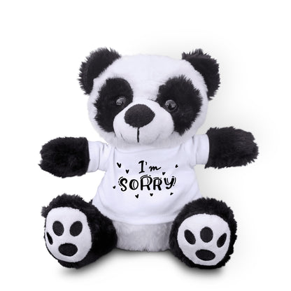 Apology Gift - I am Sorry - Plush Panda Bear with Tee Shirt