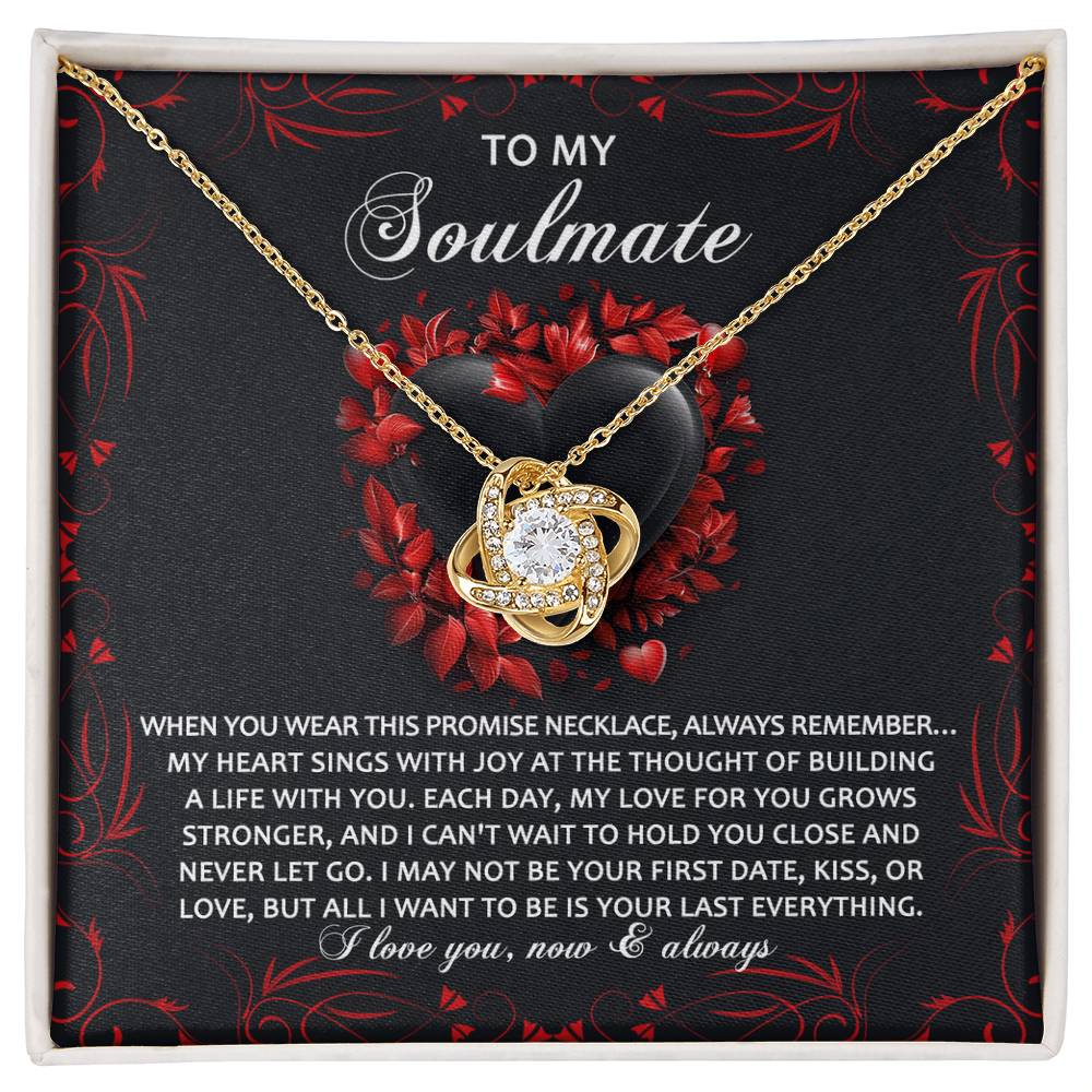 Gift for Soulmate - Hold You Close - Love Knot Pendant Necklace