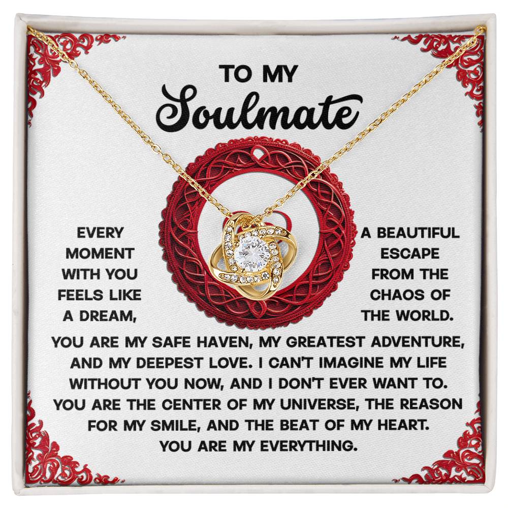 Gift for Soulmate - Like A Dream - Love Knot Pendant Necklace