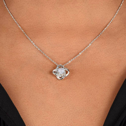 Gift for Soulmate - You Complete Me - Love Knot Pendant Necklace