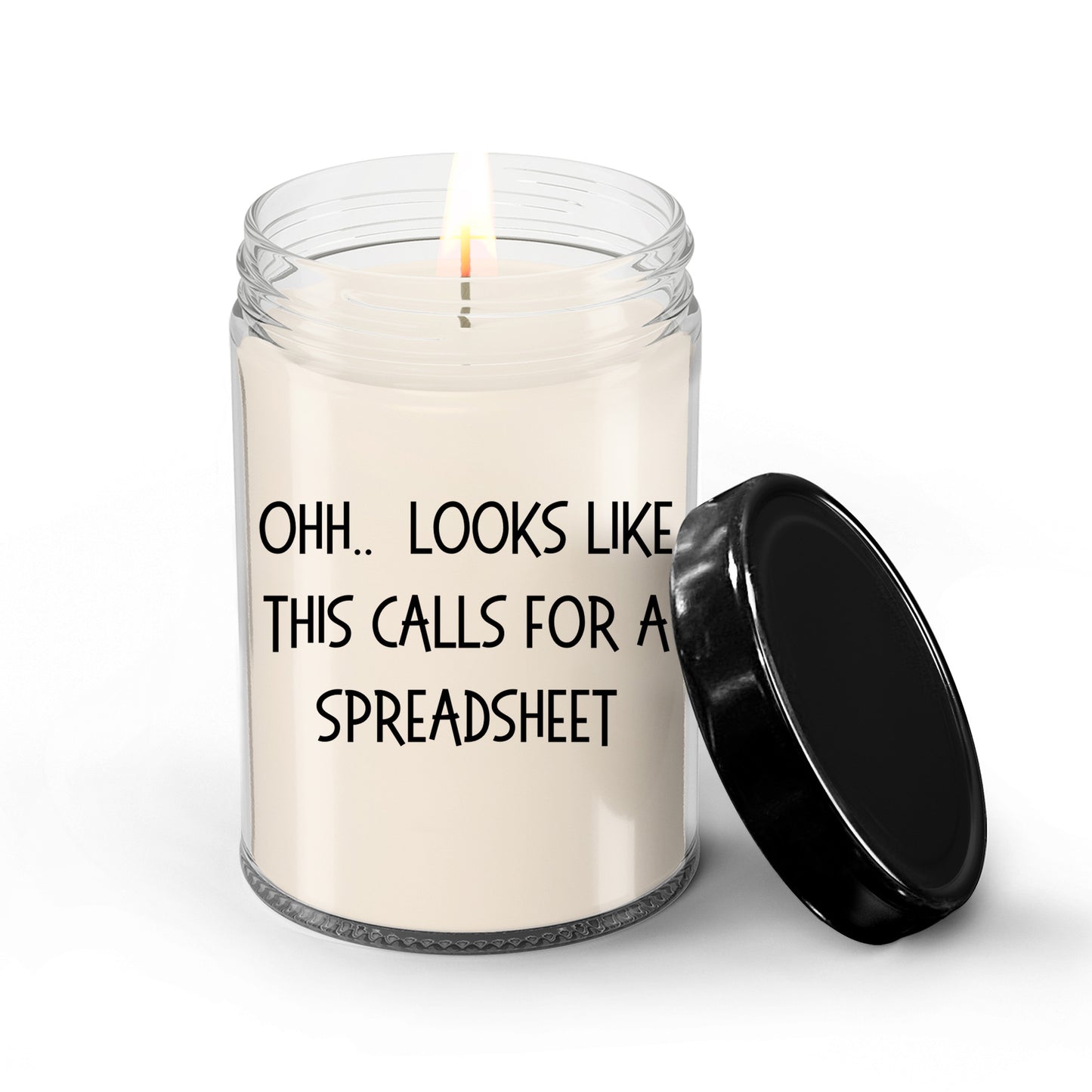 Accountant Gifts - OHH - Looks Like This Calls for a Spreadsheet Office Humor Scented Soy Candle