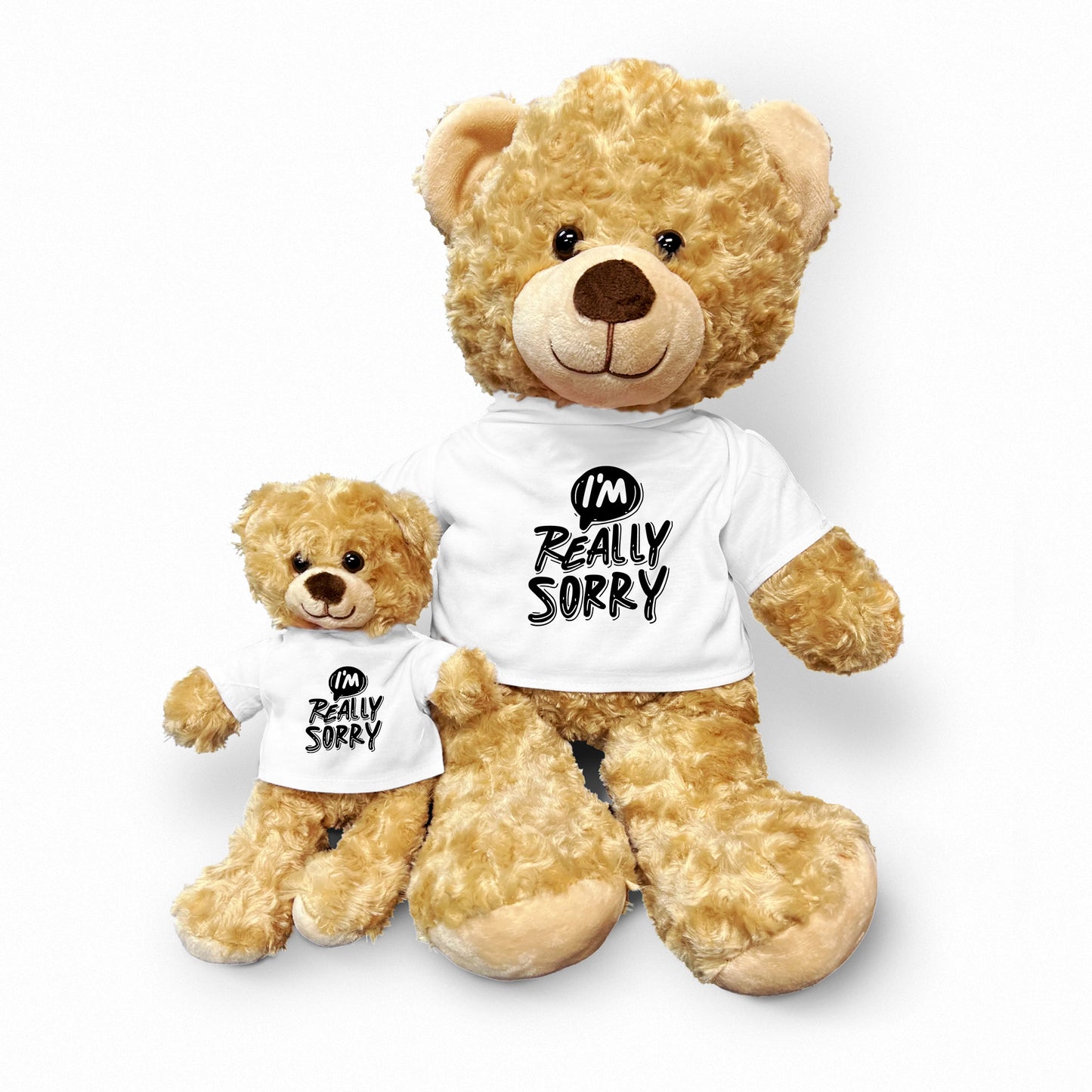 Apology Gift - I Am Really Sorry - Plush Lamb, Panda, or Teddy Bear with Tee Shirt