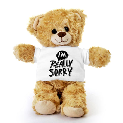 Apology Gift - I Am Really Sorry - Plush Lamb, Panda, or Teddy Bear with Tee Shirt