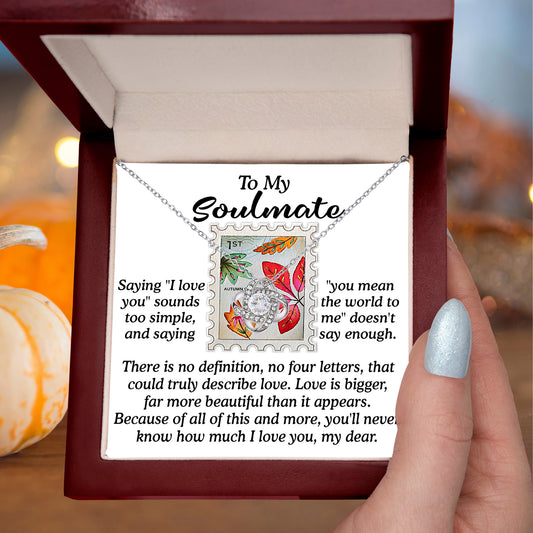 Gift for Soulmate - Far More Beautiful - Love Knot Pendant Necklace