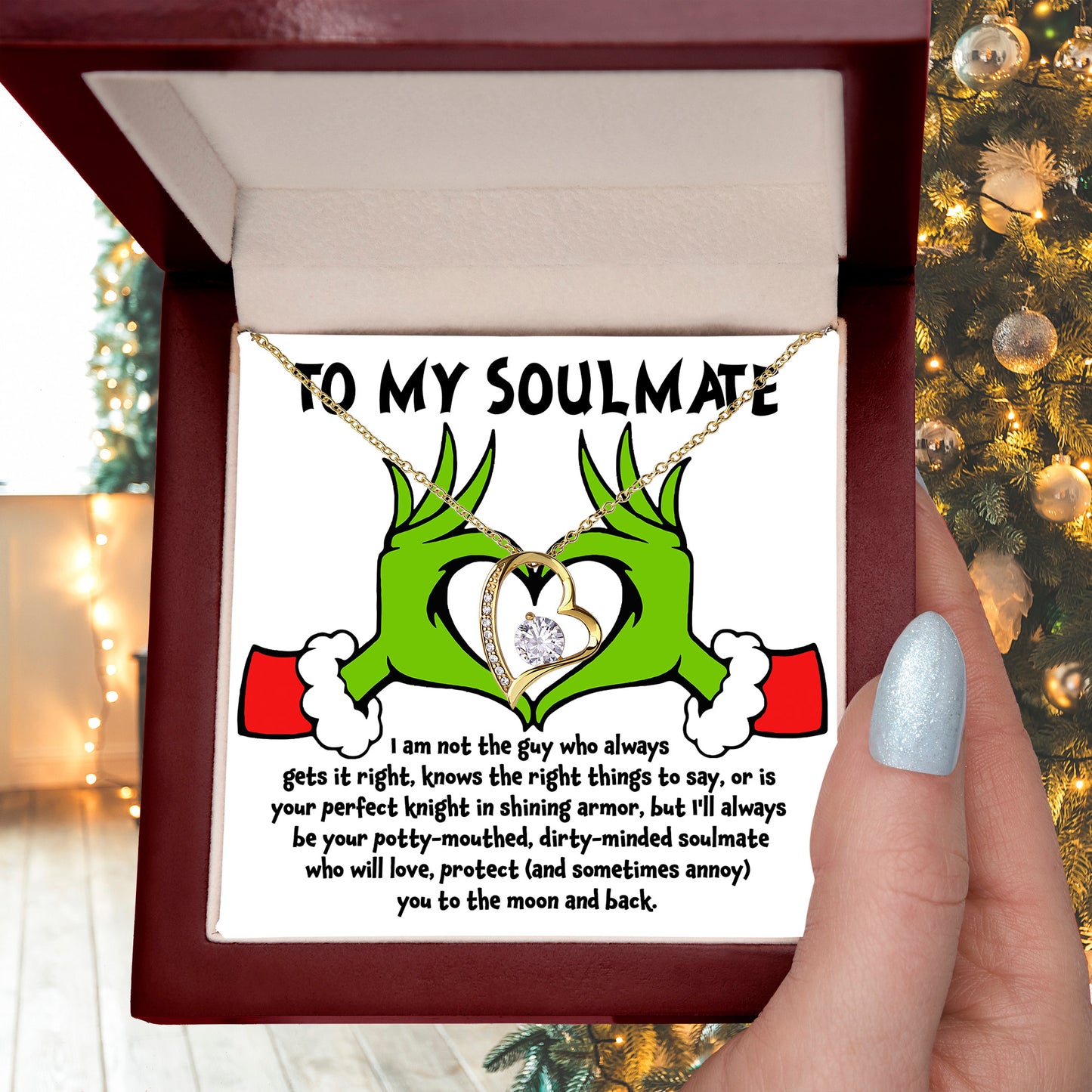 Soulmate Gift - I Am Not the Perfect Knight - Forever Love Pendant Necklace