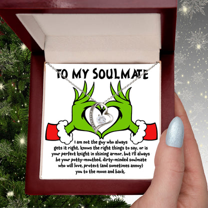 Soulmate Gift - I Am Not the Perfect Knight - Forever Love Pendant Necklace