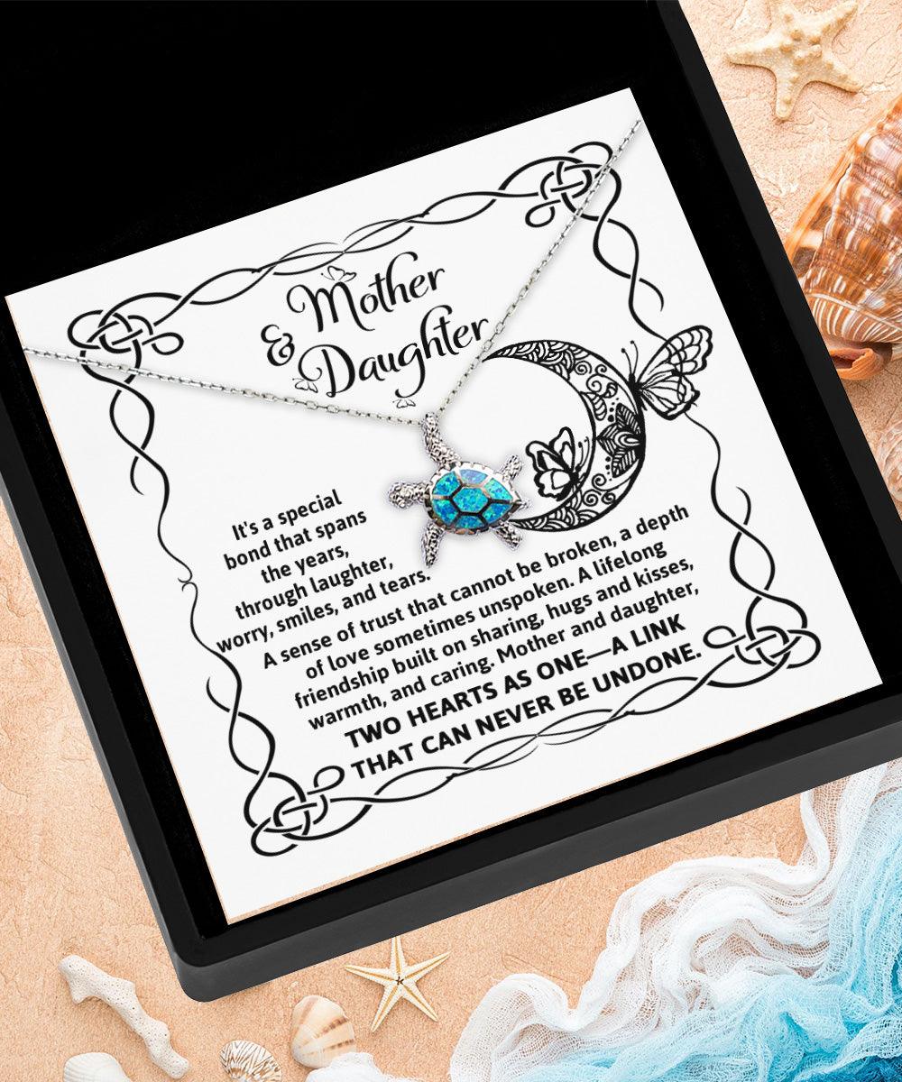 Mother and Daughter - A Special Bond Spans the Years - Opal Sea Turtle Jewelry