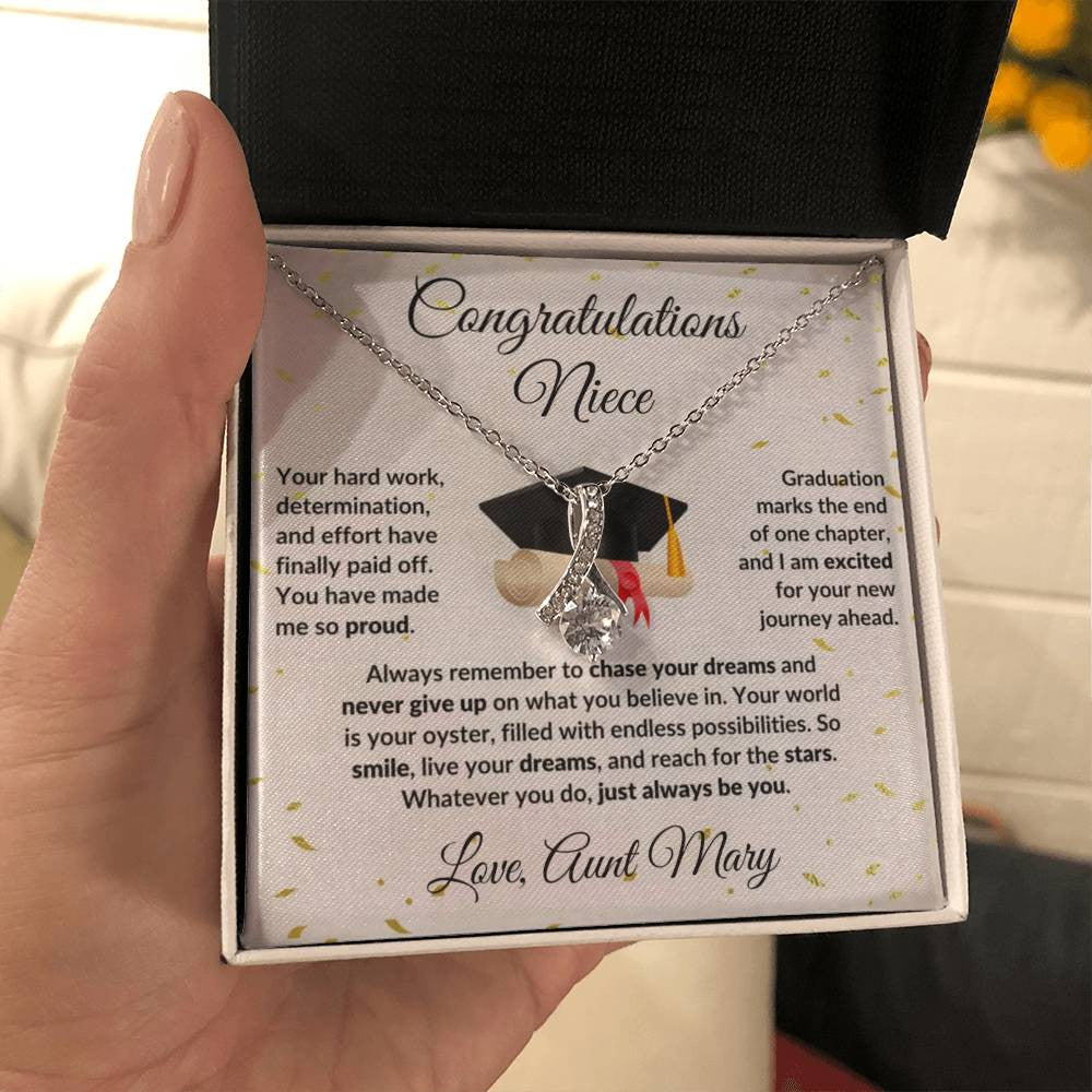 Niece Class of 2023 Graduation Gift from Aunt Pendant Necklace