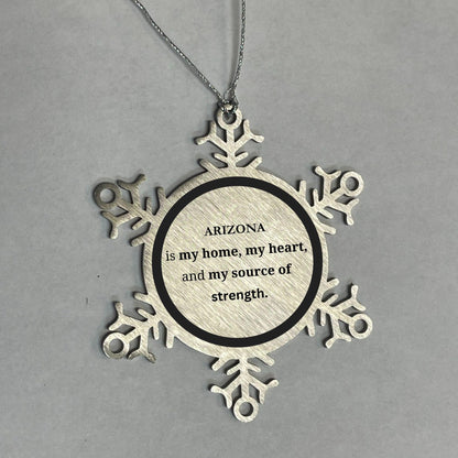 Alabama is my home Gifts, Lovely Alabama Birthday Christmas Snowflake Ornament For People from Alabama, Men, Women, Friends - Mallard Moon Gift Shop