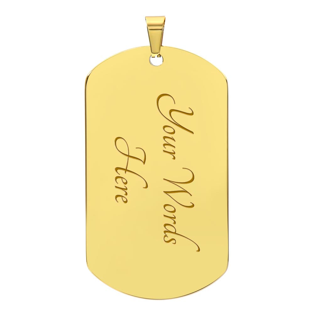 Graduation 2023 Engarved Dog Tag Necklace