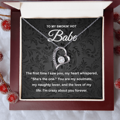 Soulmate Gift - My Naughty Lover and Love of My Life - Forever Love Pendant Necklace