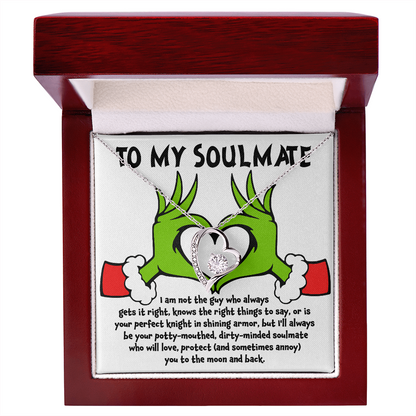 Soulmate Gift - I Am Not the Perfect Knight - Forever Love Pendant Necklace