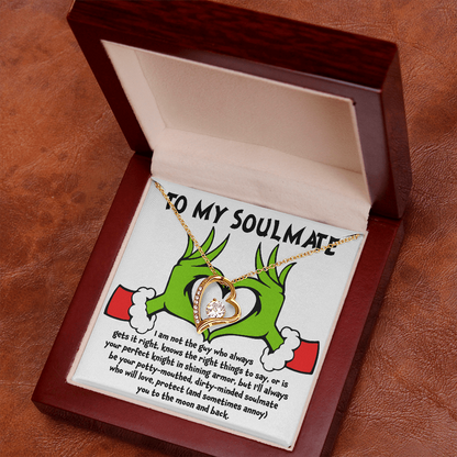 Soulmate Gift - I Am Not the Perfect Knight - Forever Love Pendant Necklace