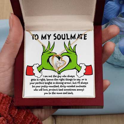 Soulmate Gift - I Am Not the Perfect Knight - Forever Love Pendant Necklace