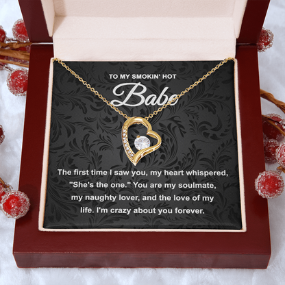 Soulmate Gift - My Naughty Lover and Love of My Life - Forever Love Pendant Necklace