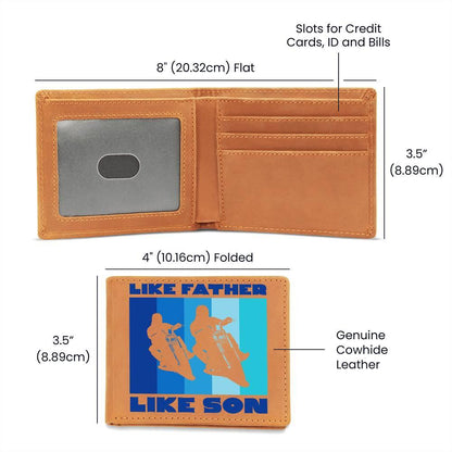 Like Father Like Son Motorcycle Leather Wallet