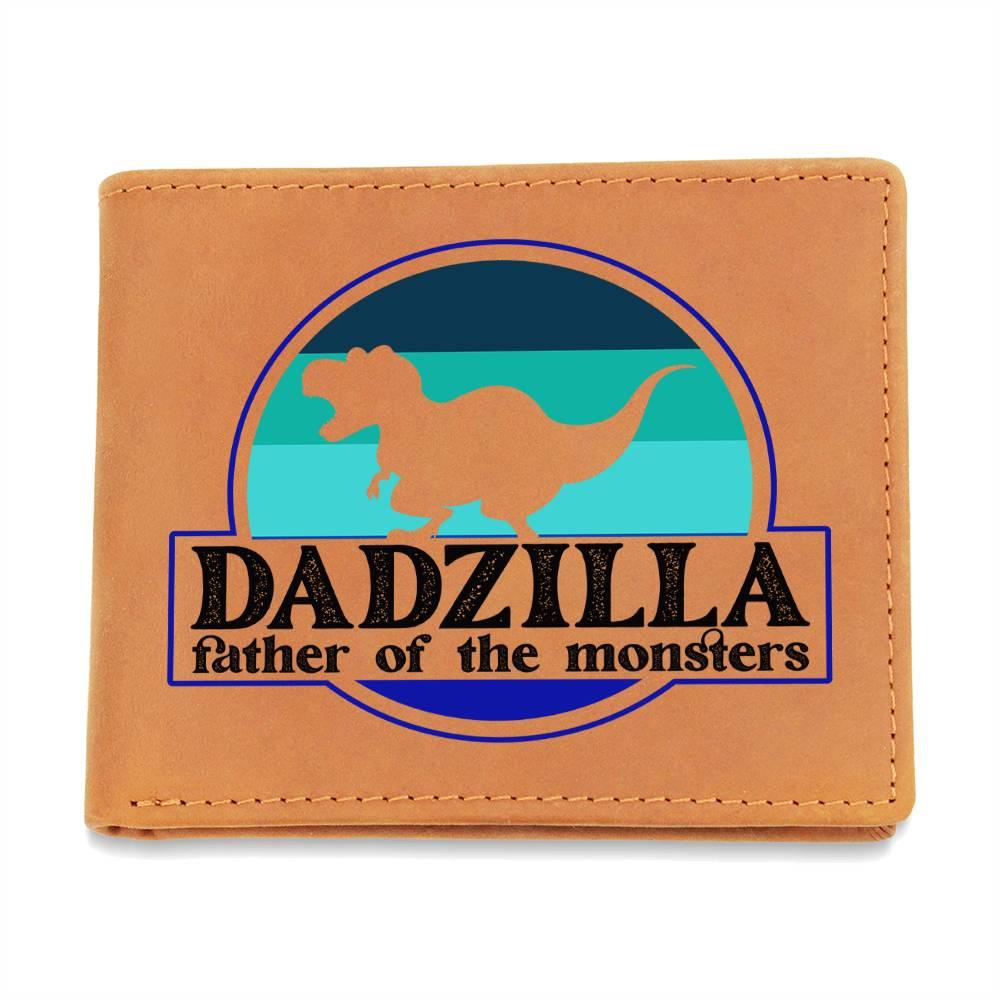 Dadzilla Leather Wallet Gift for Father