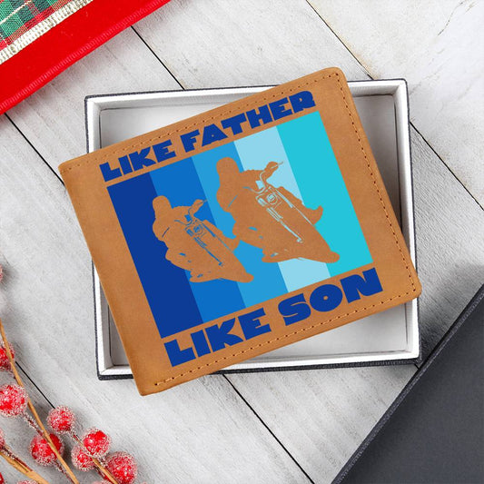 Like Father Like Son Motorcycle Leather Wallet