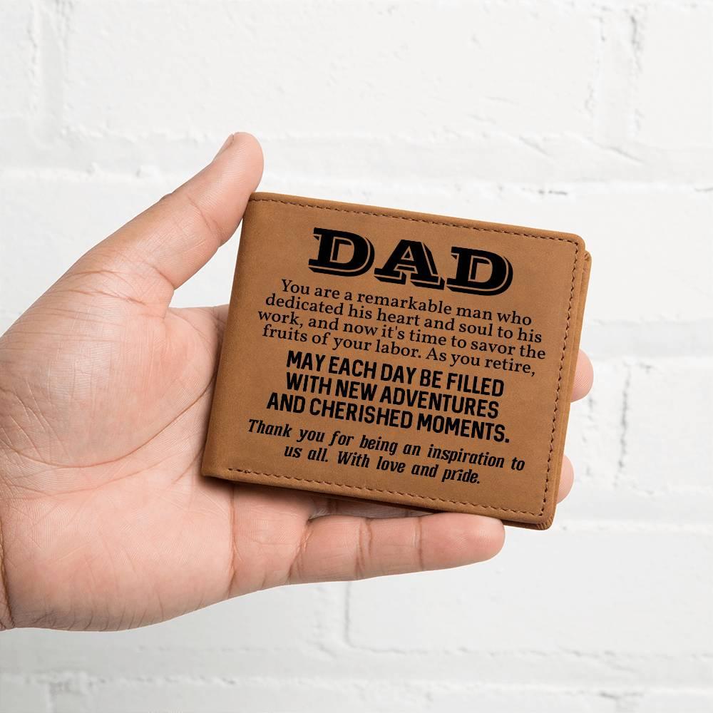 Dad Retirement Gift Leather Wallet