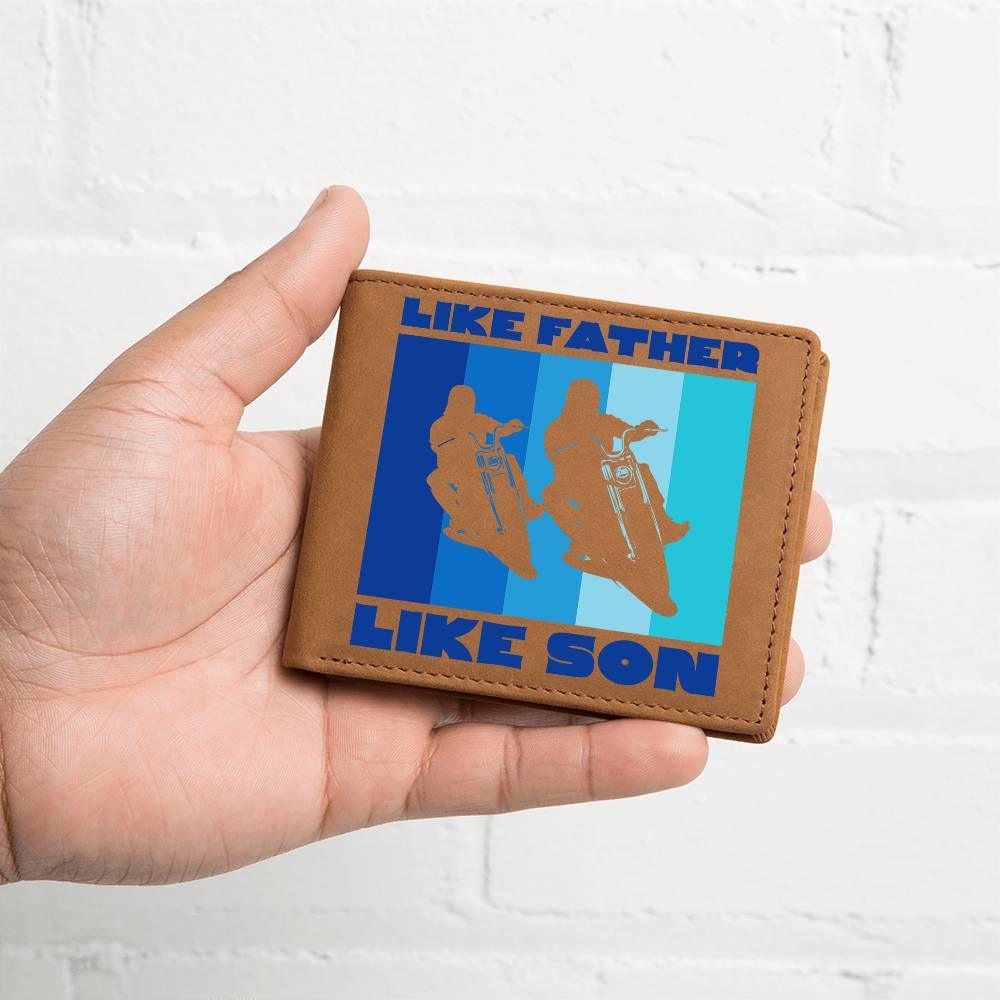 Like Father Like Son Motorcycle Leather Wallet