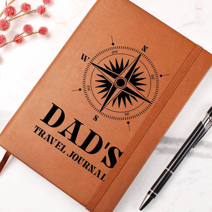 Gift for Dad Travel Leather Journal