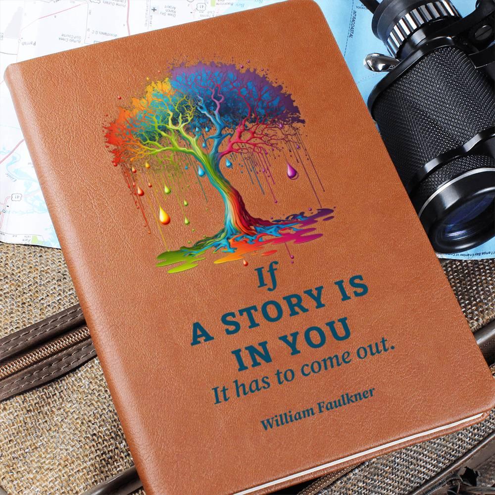 If a Story is in You, It Has to Come Out - Leather Journal