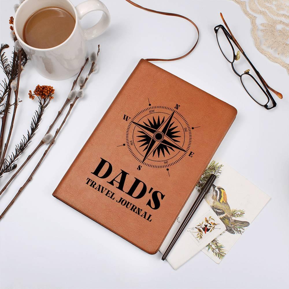 Gift for Dad Travel Leather Journal